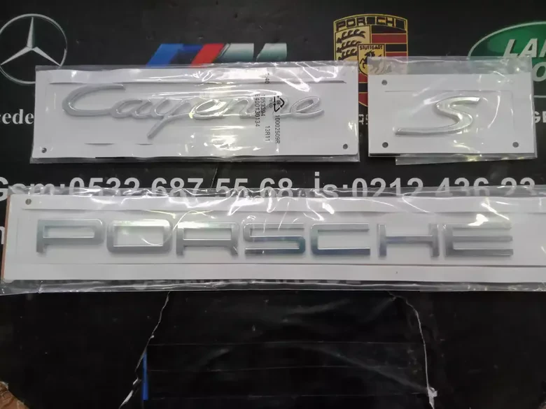 Porsche Cayenne S Bagaj Yazısı