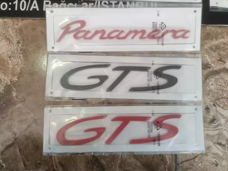 Porsche Macan S 911 GTS Panamera Yazı Logo