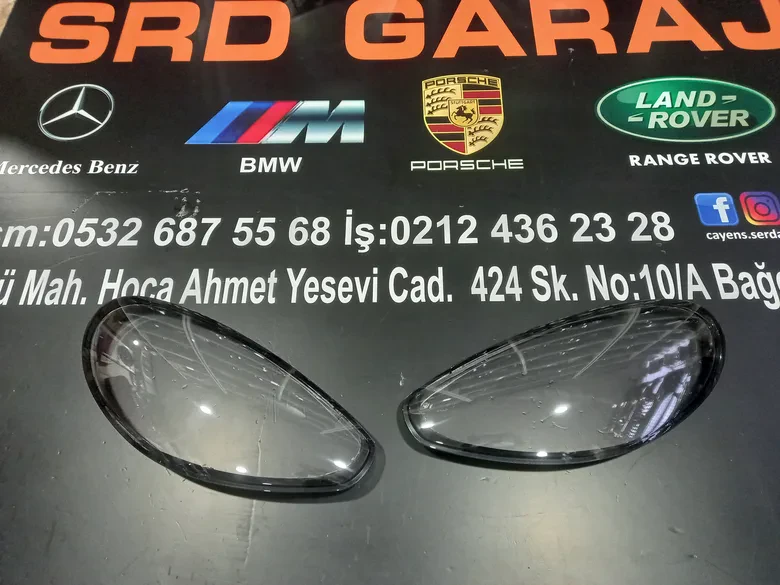 Porsche Panamera 2015-2018 Sağ Sol Far Camı