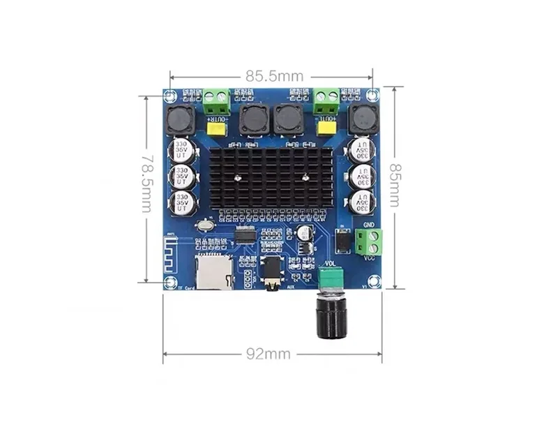 2 x 100W Bluetooth 5.0 Amfi Devresi TDA7498 TF Kart XH-A105