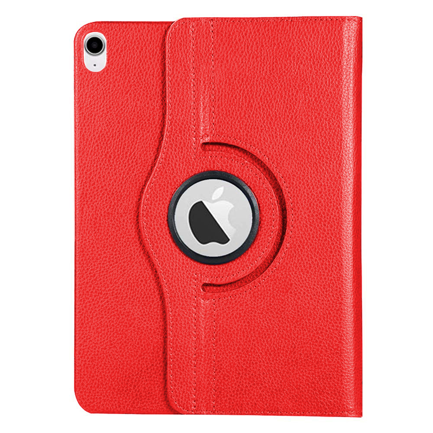 Microsonic Apple iPad Air 11 2026 Kılıf (A3459-A3460) 360 Rotating Stand Deri Kırmızı