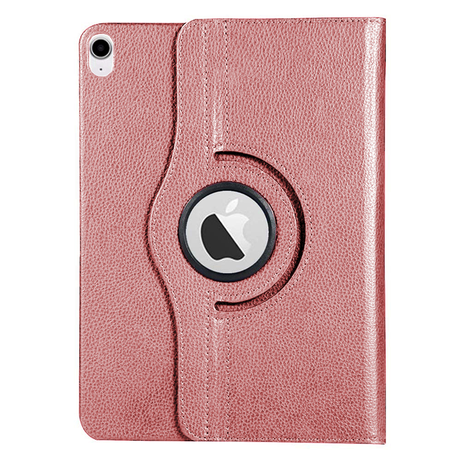 Microsonic Apple iPad Air 11 2026 Kılıf (A3459-A3460) 360 Rotating Stand Deri Rose Gold