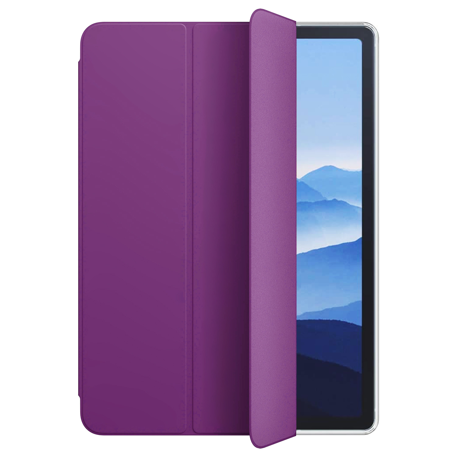 Microsonic Apple iPad Air 11 2026 Kılıf (A3459-A3460) Slim Translucent Back Smart Cover Mor