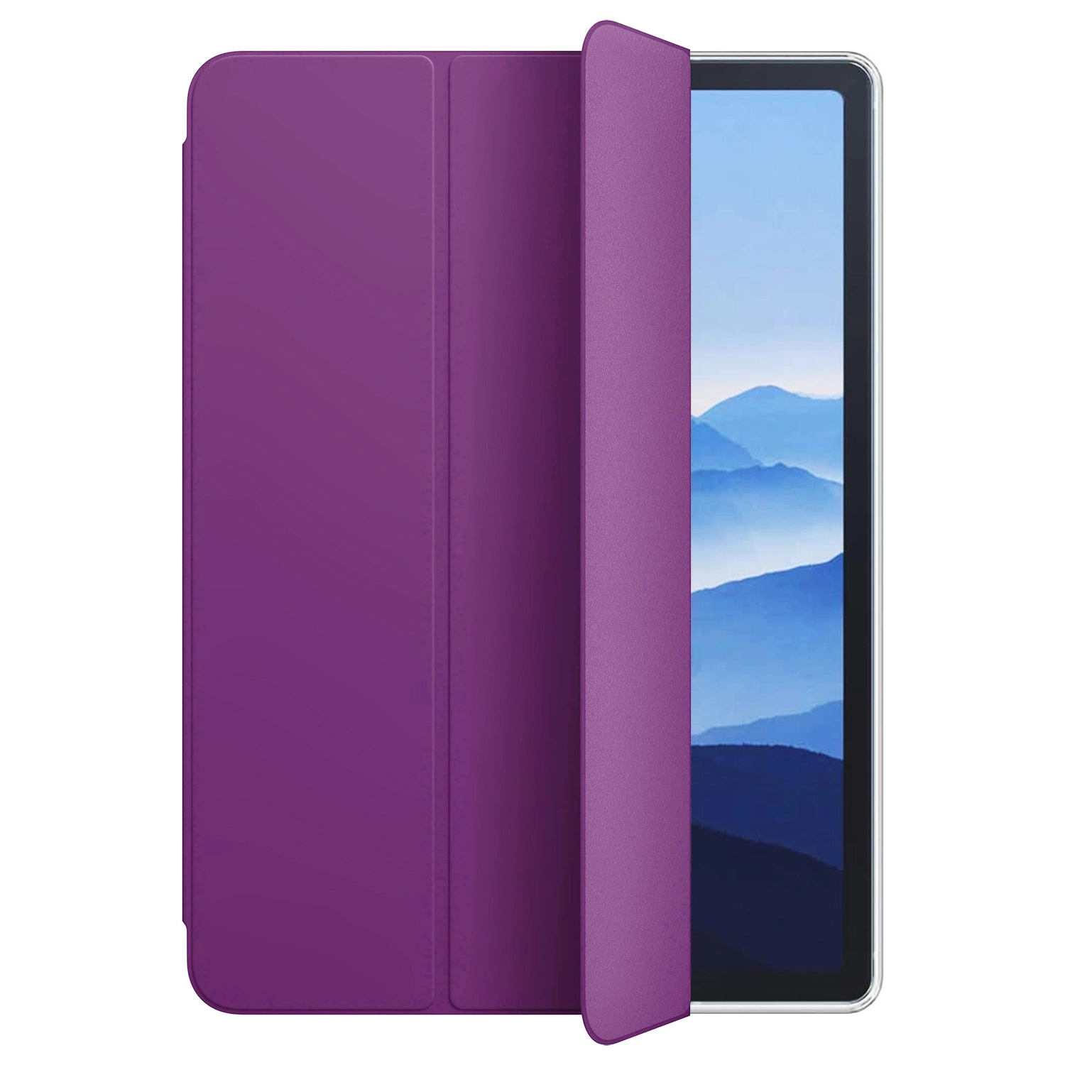 Microsonic Apple iPad Air 11 2026 Kılıf (A3459-A3460) Slim Translucent Back Smart Cover Mor