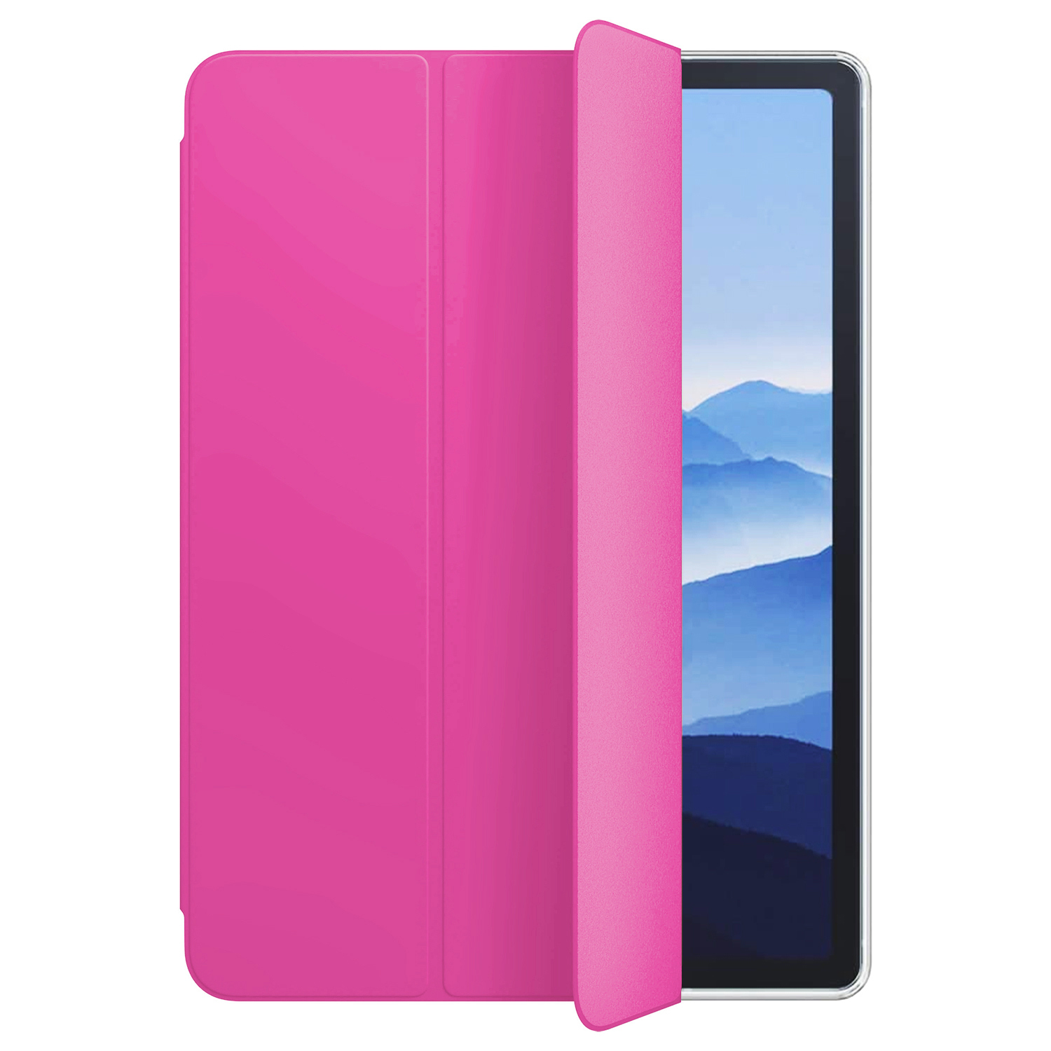 Microsonic Apple iPad Air 11 2026 Kılıf (A3459-A3460) Slim Translucent Back Smart Cover Pembe