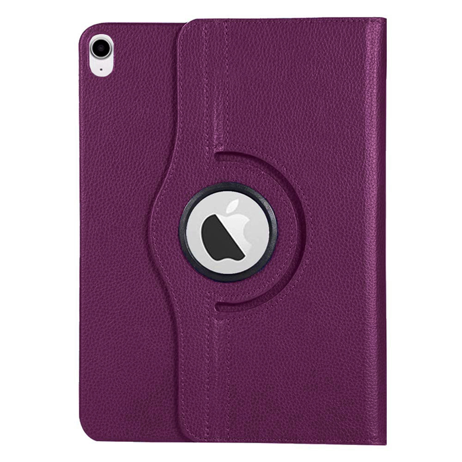 Microsonic Apple iPad Air 13 2026 Kılıf (A3461-A3462) 360 Rotating Stand Deri Mor