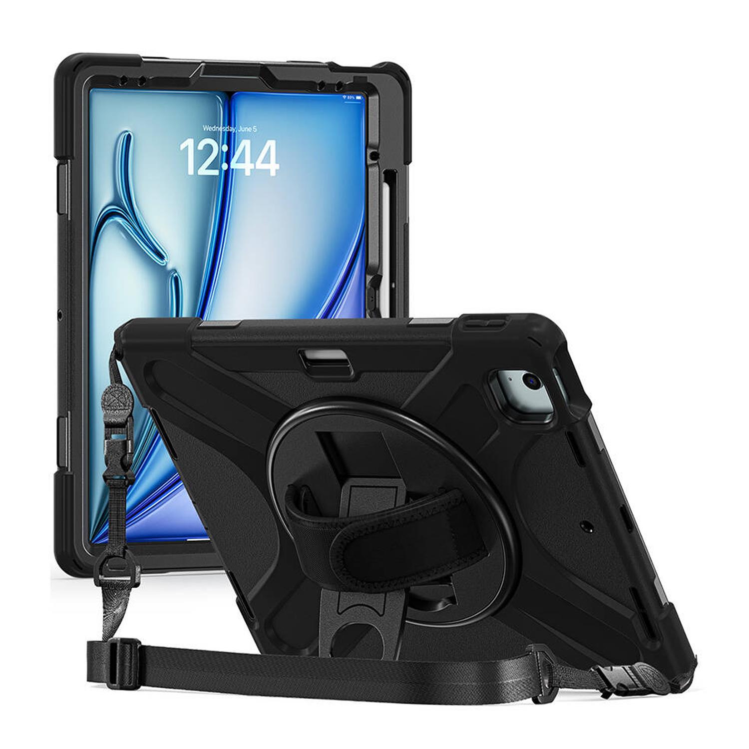 Microsonic Apple iPad Air 13 2026 Kılıf (A3461-A3462) Heavy Defender Siyah