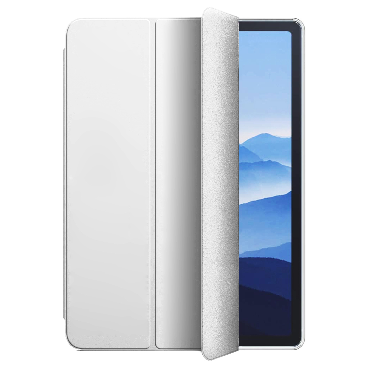 Microsonic Apple iPad Air 13 2026 Kılıf (A3461-A3462) Slim Translucent Back Smart Cover Gümüş