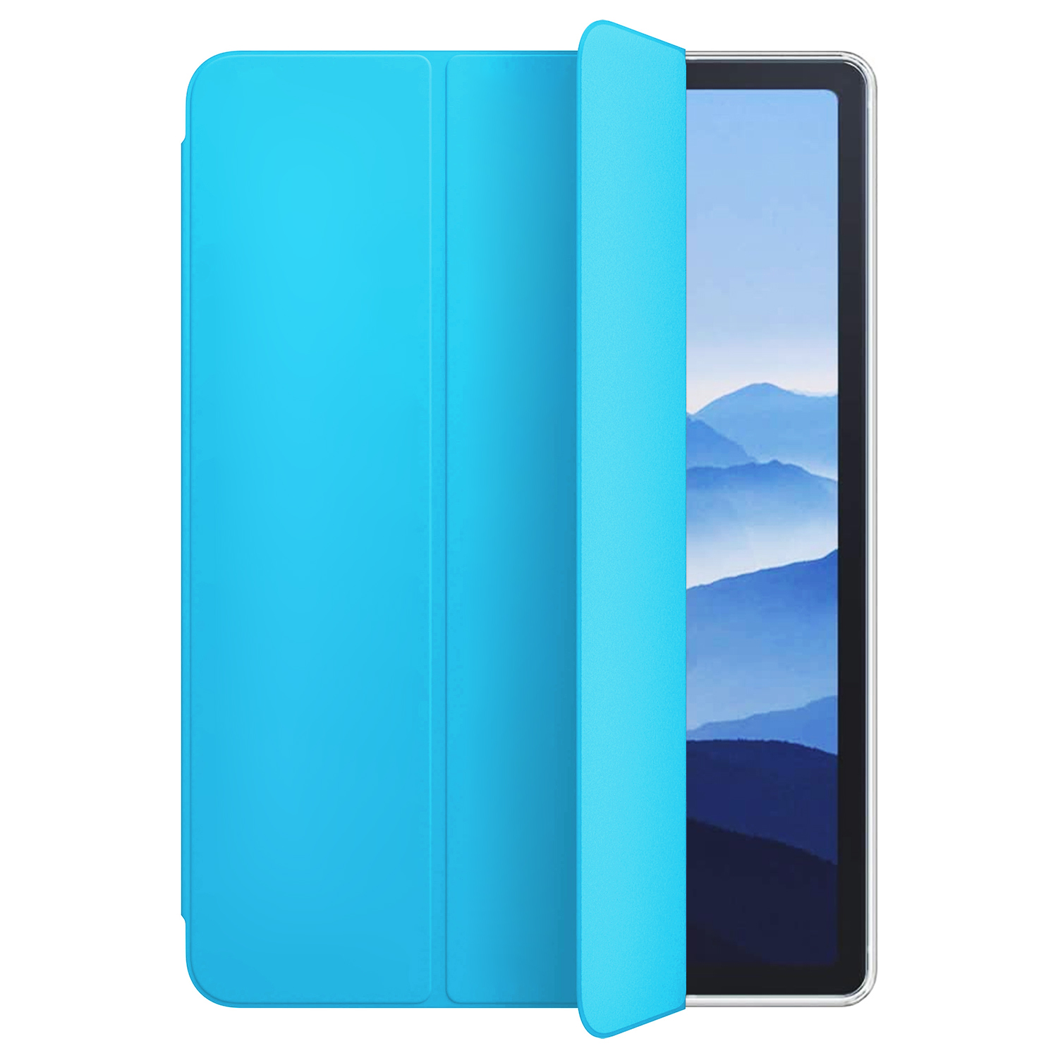 Microsonic Apple iPad Air 13 2026 Kılıf (A3461-A3462) Slim Translucent Back Smart Cover Mavi