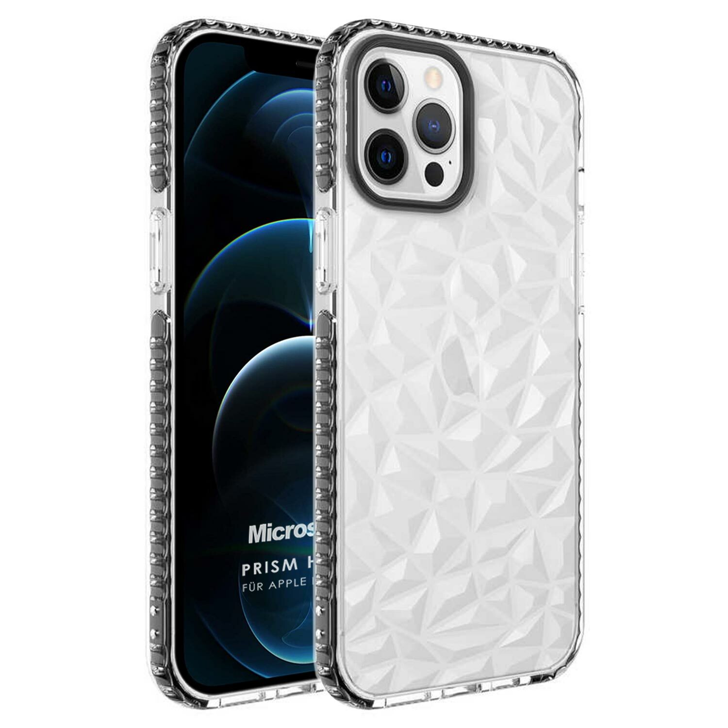 Microsonic Apple iPhone 12 Pro Max Kılıf Prism Hybrid Siyah