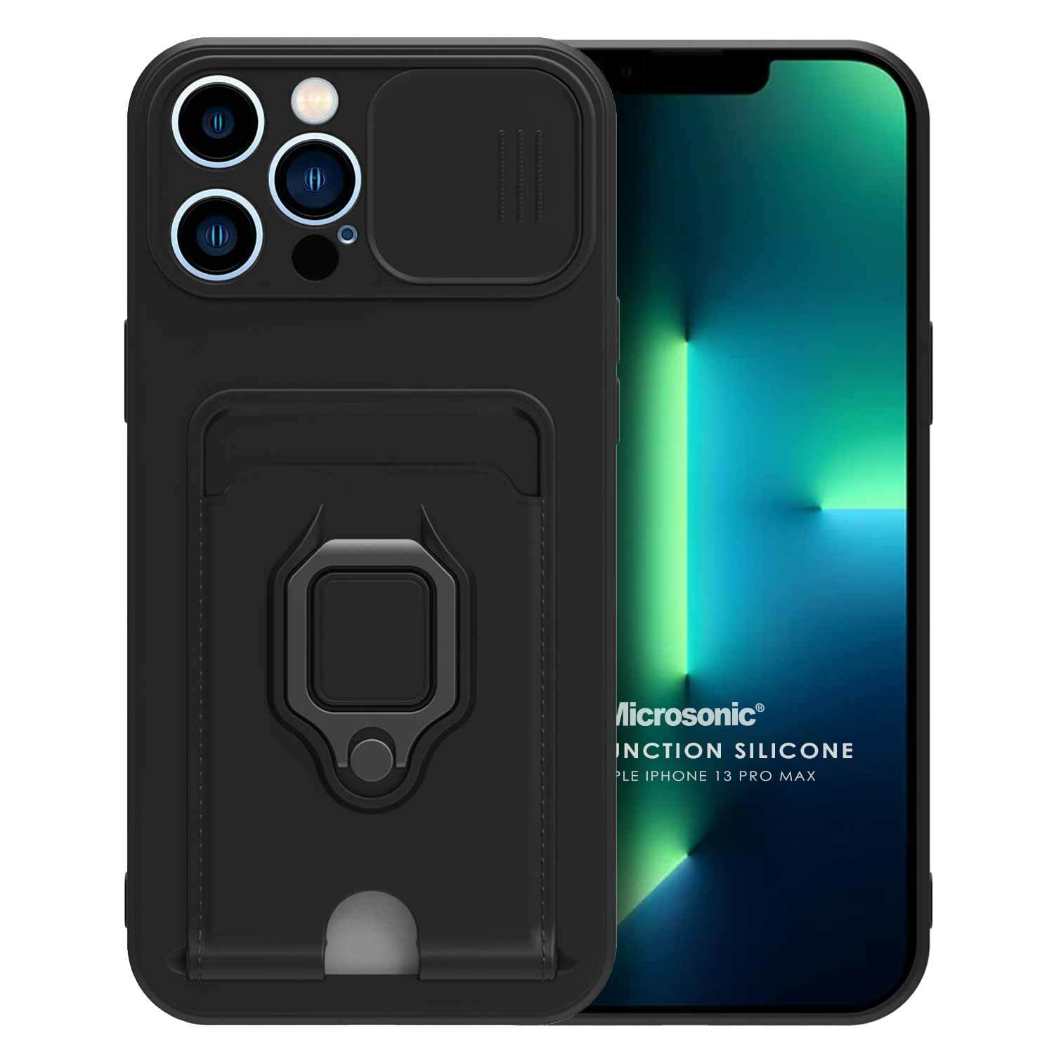 Microsonic Apple iPhone 13 Pro Max Kılıf Multifunction Silicone Siyah