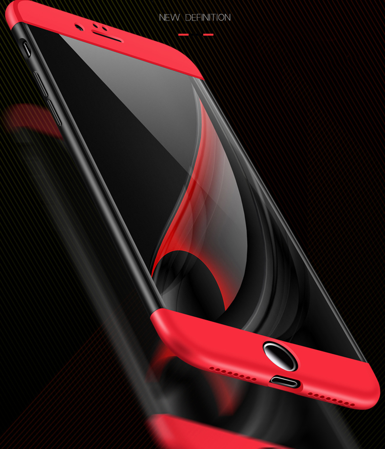 Microsonic Apple iPhone 7 Plus Kılıf Double Dip 360 Protective Rose Gold