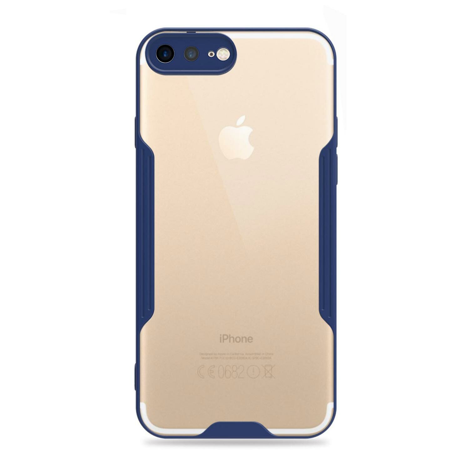 Microsonic Apple iPhone 7 Plus Kılıf Paradise Glow Lacivert