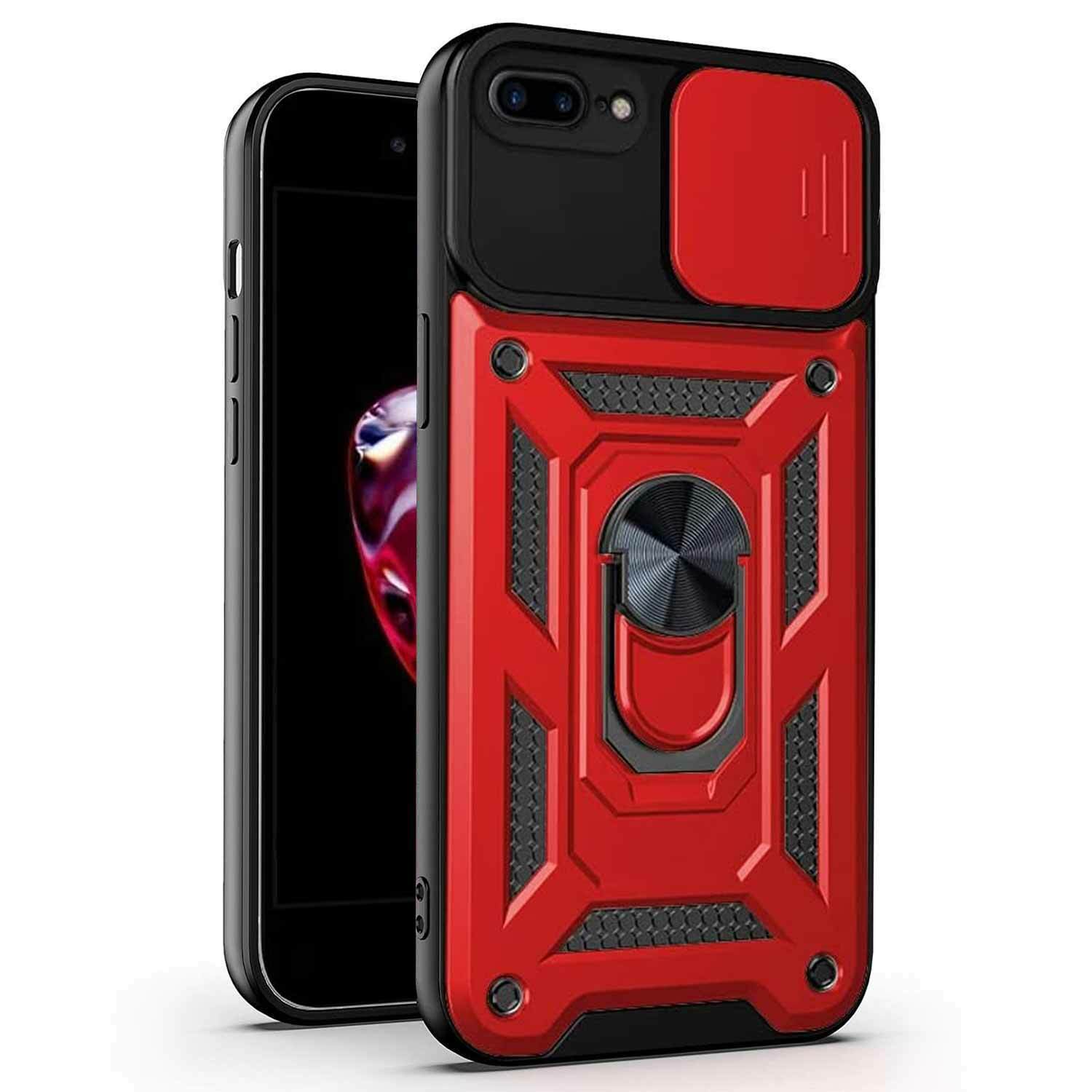 Microsonic Apple iPhone 8 Plus Kılıf Impact Resistant Kırmızı