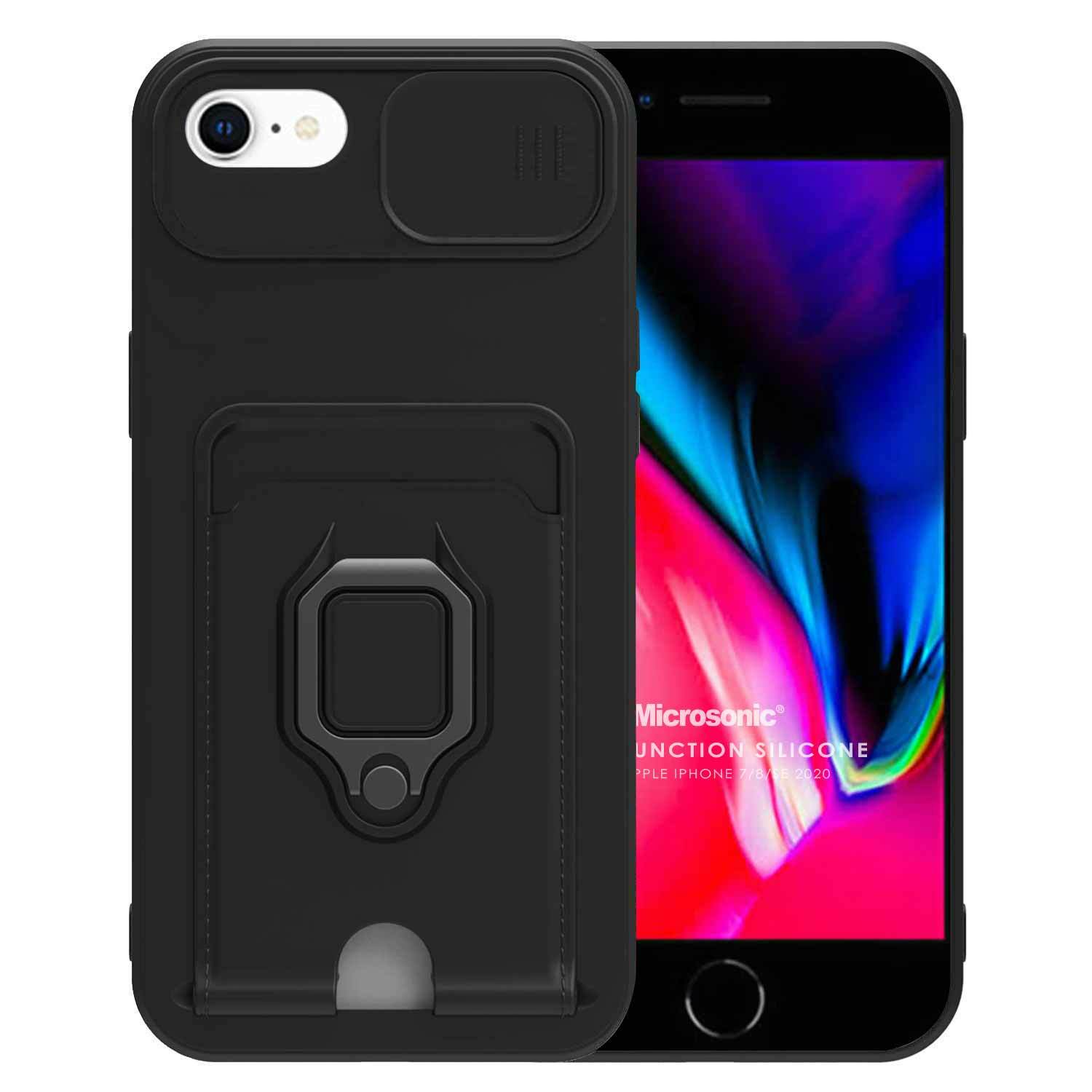 Microsonic Apple iPhone SE 2020 Kılıf Multifunction Silicone Siyah
