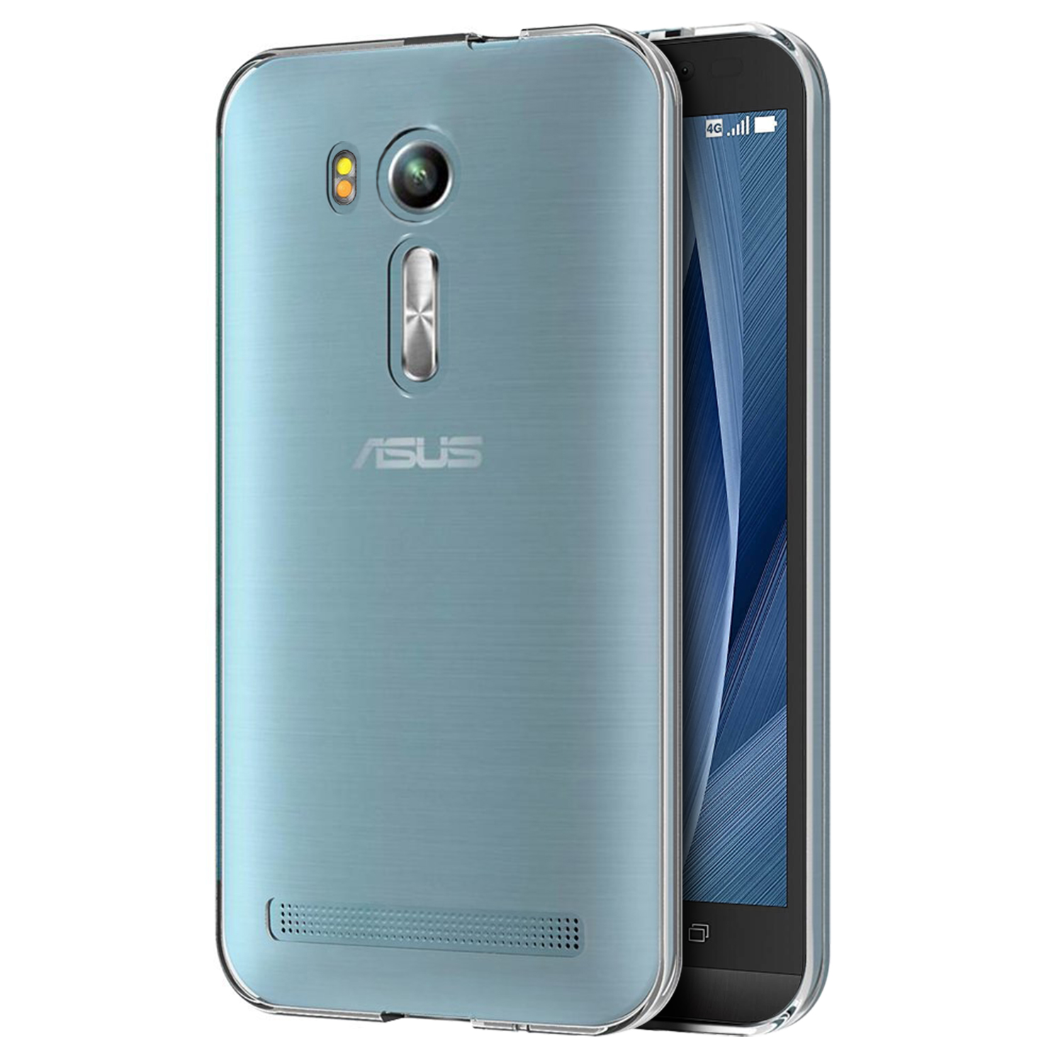Microsonic Asus Zenfone Go (5.5'') ZB552KL Kılıf Transparent Soft Beyaz