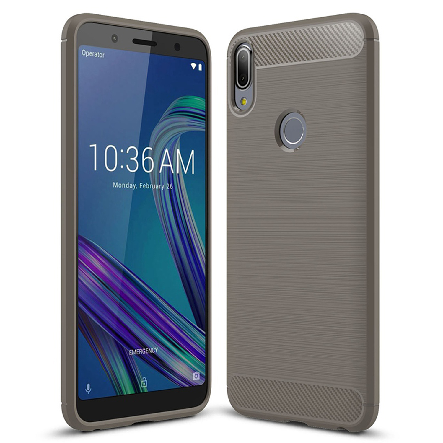 Microsonic Asus Zenfone Max Pro M1 ZB601KL Kılıf Room Silikon Gri