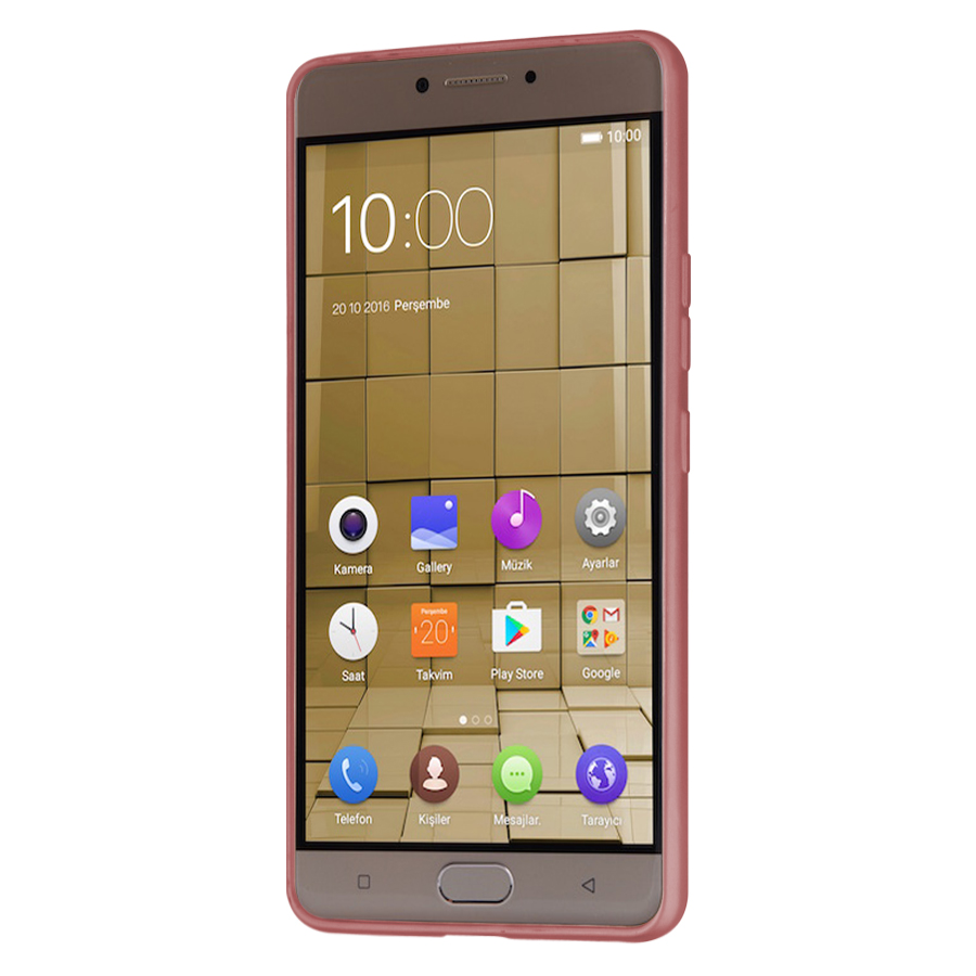 Microsonic Casper Via A1 Plus Kılıf Skyfall Transparent Clear Rose Gold