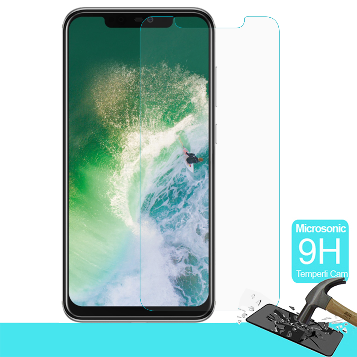 Microsonic Casper Via A3 Plus Temperli Cam Ekran Koruyucu