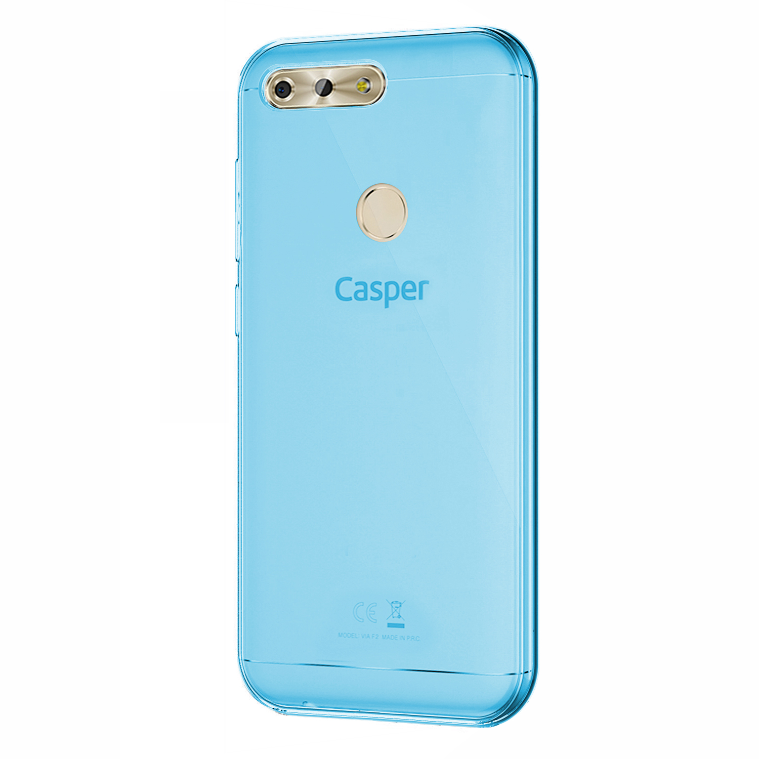 Microsonic Casper Via F2 Kılıf Transparent Soft Mavi