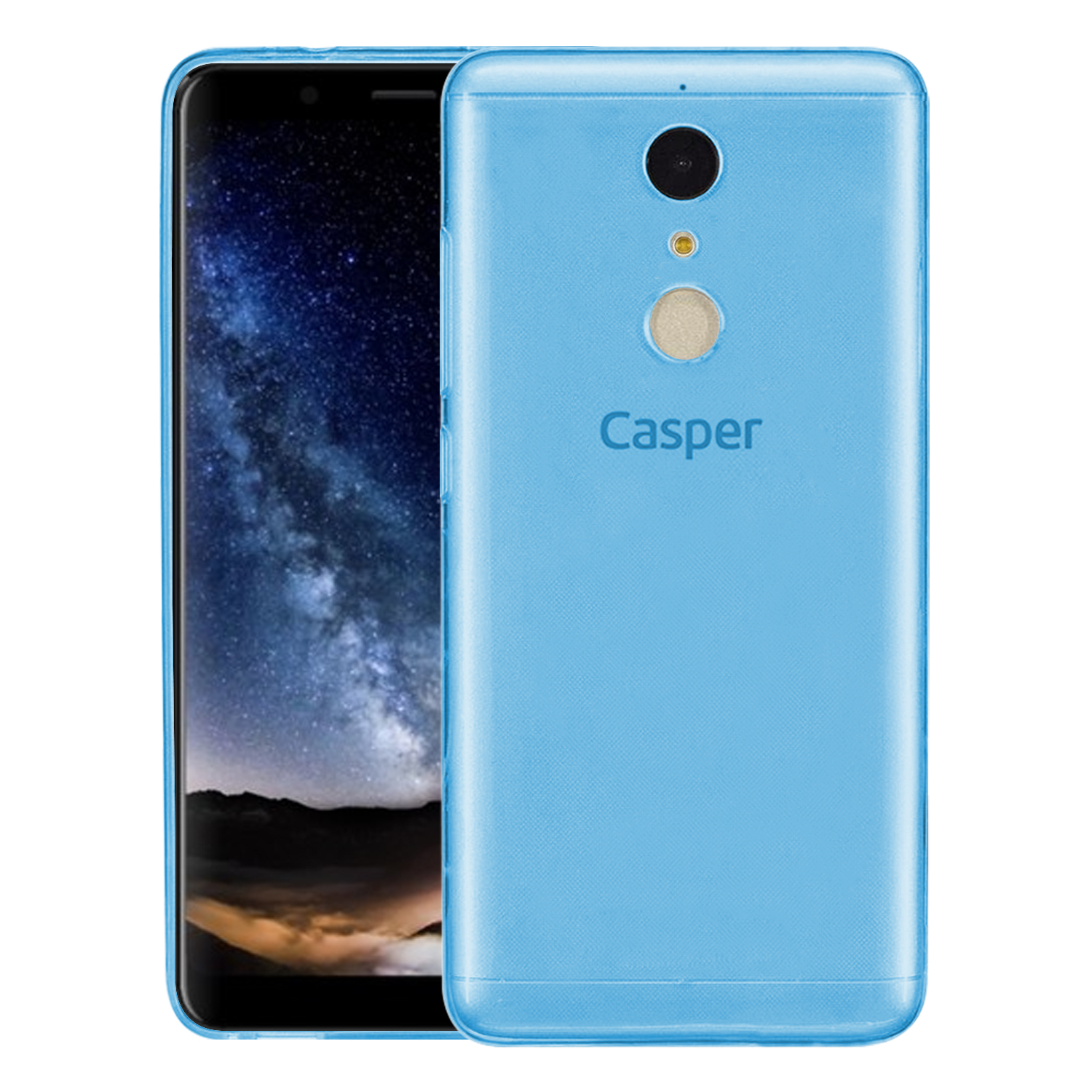 Microsonic Casper Via G1 Plus Kılıf Transparent Soft Mavi