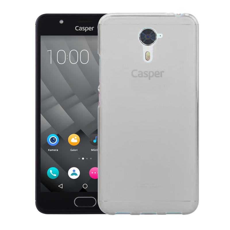 Microsonic Casper Via M2 Kılıf Transparent Soft Beyaz