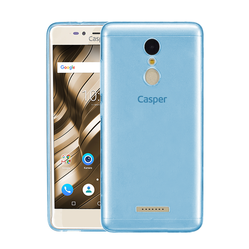 Microsonic Casper Via M3 Kılıf Transparent Soft Mavi