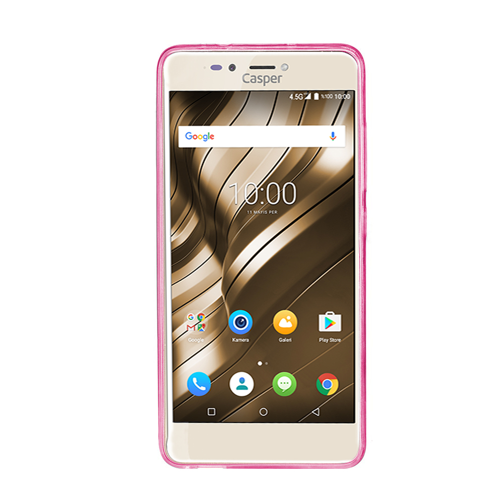 Microsonic Casper Via M3 Kılıf Transparent Soft Pembe