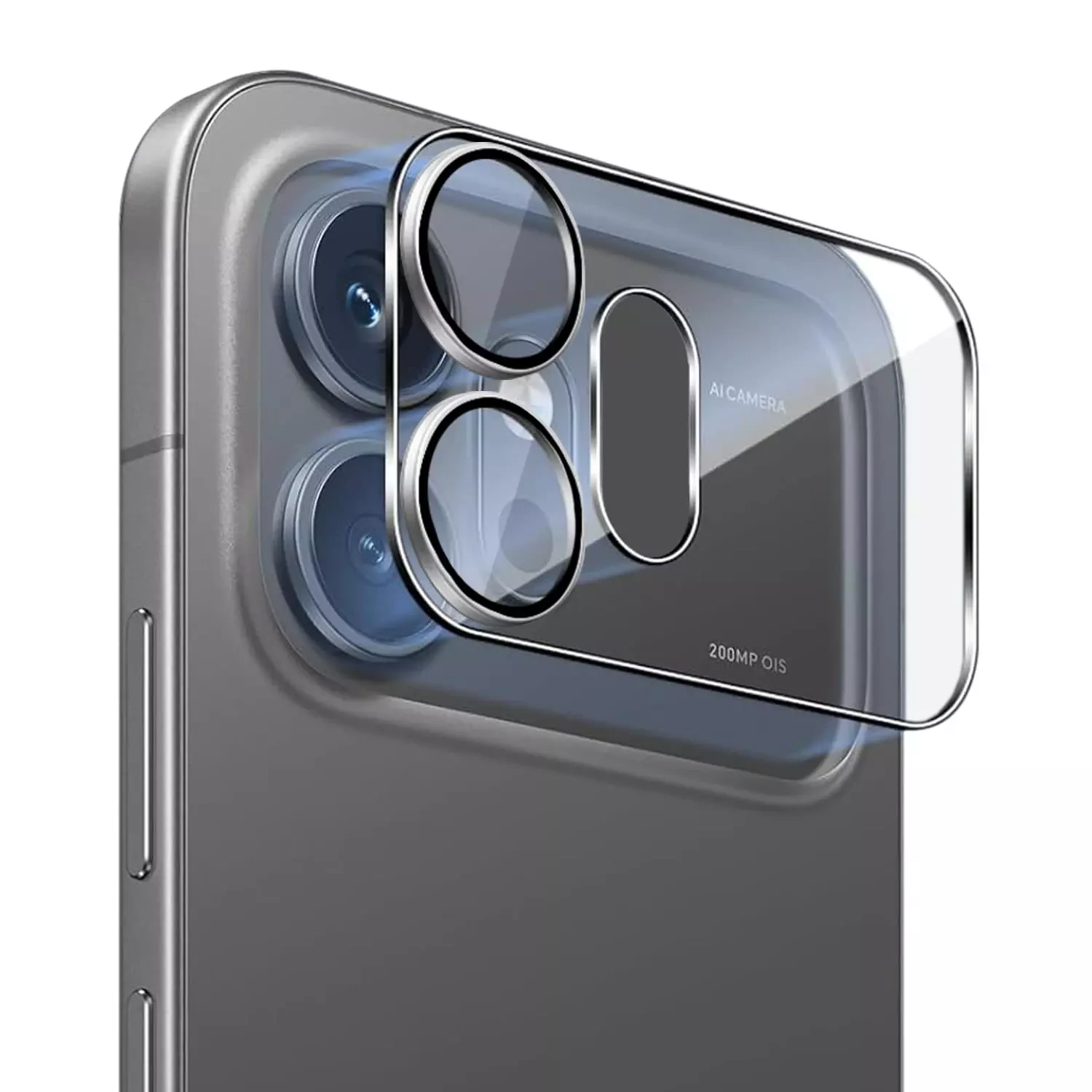 Microsonic Honor 600 5G Kamera Lens Koruma Camı Gümüş