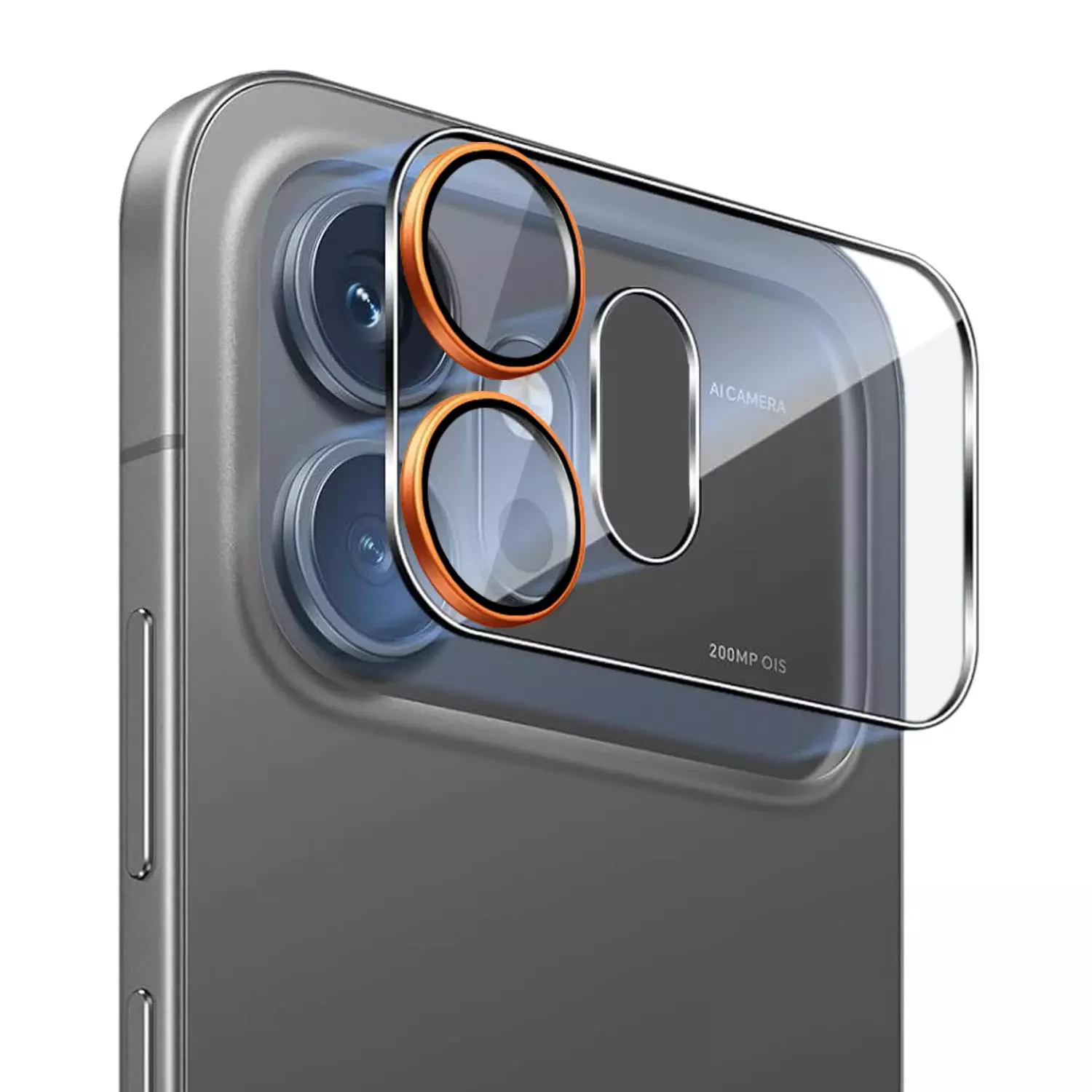 Microsonic Honor 600 5G Kamera Lens Koruma Camı Turuncu
