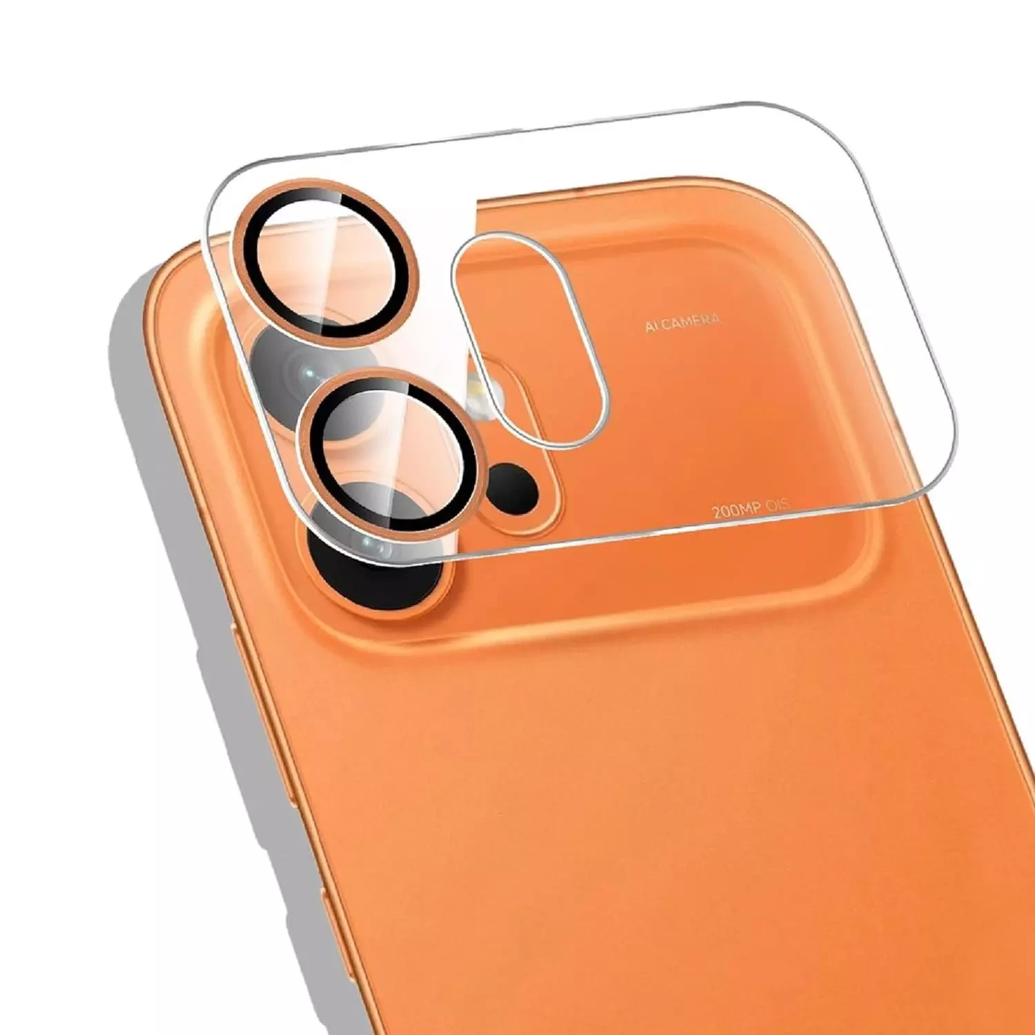 Microsonic Honor 600 5G Kamera Lens Koruma Camı Turuncu