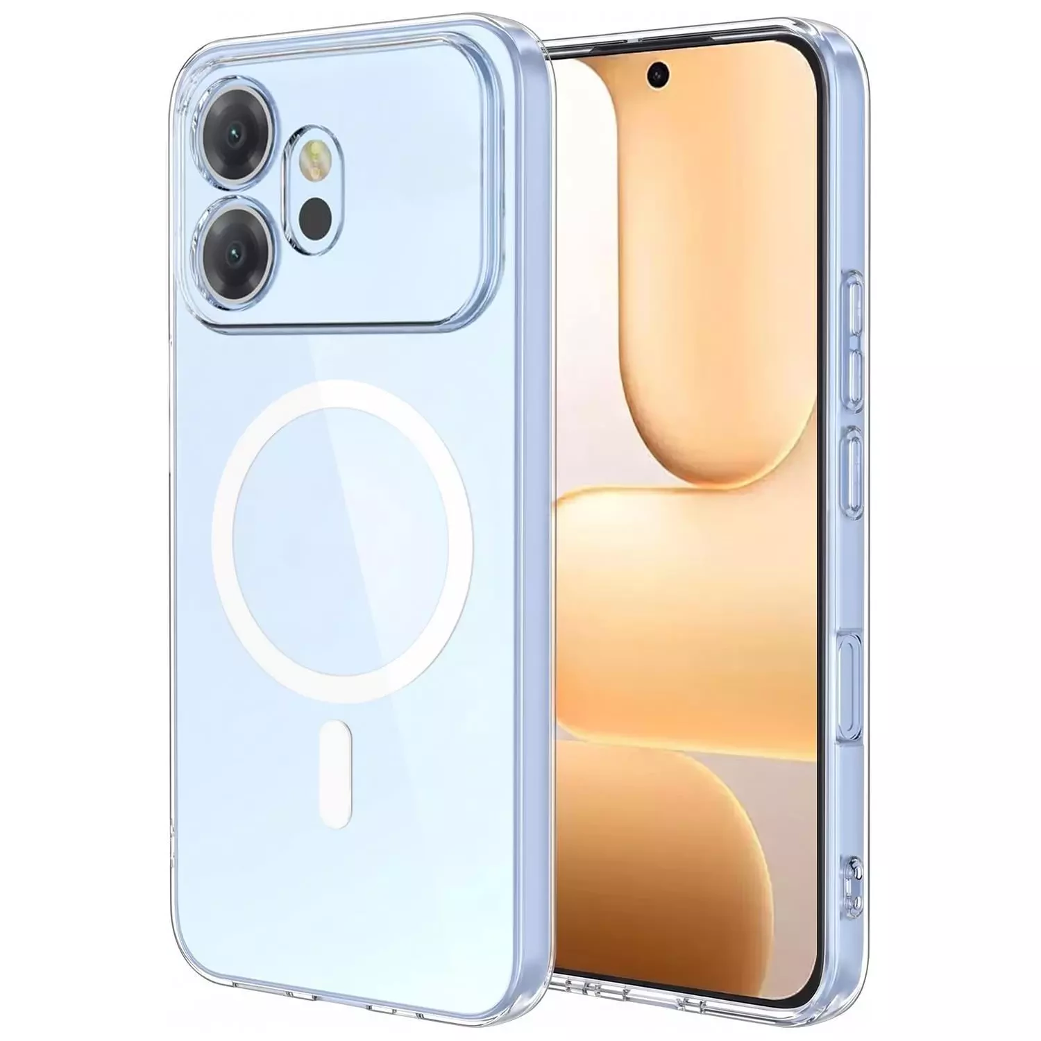 Microsonic Honor 600 5G Kılıf MagSafe Clear Sararmaz Şeffaf