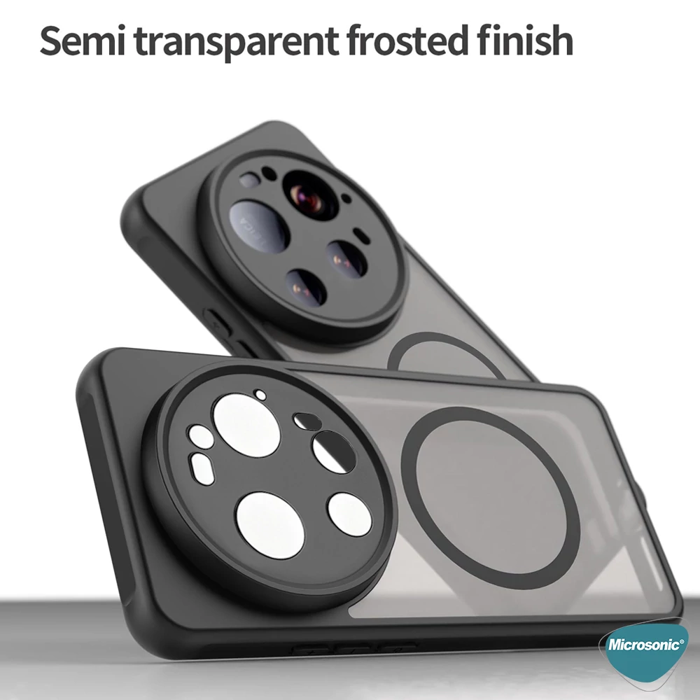 Microsonic Honor 600 5G Kılıf Matte FrostMag Siyah