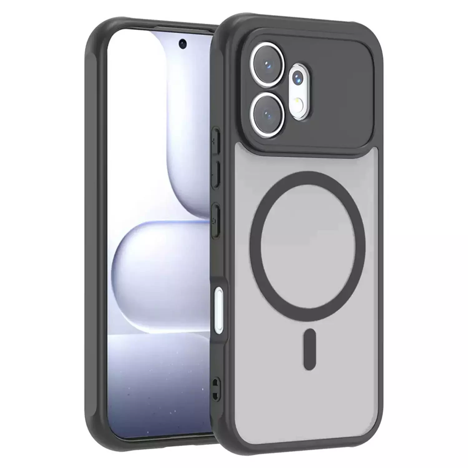 Microsonic Honor 600 5G Kılıf Matte FrostMag Siyah