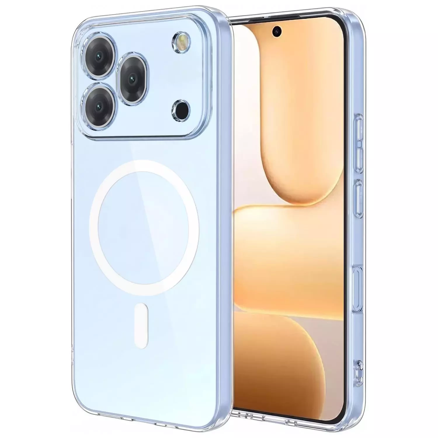 Microsonic Honor 600 Pro 5G Kılıf MagSafe Clear Sararmaz Şeffaf