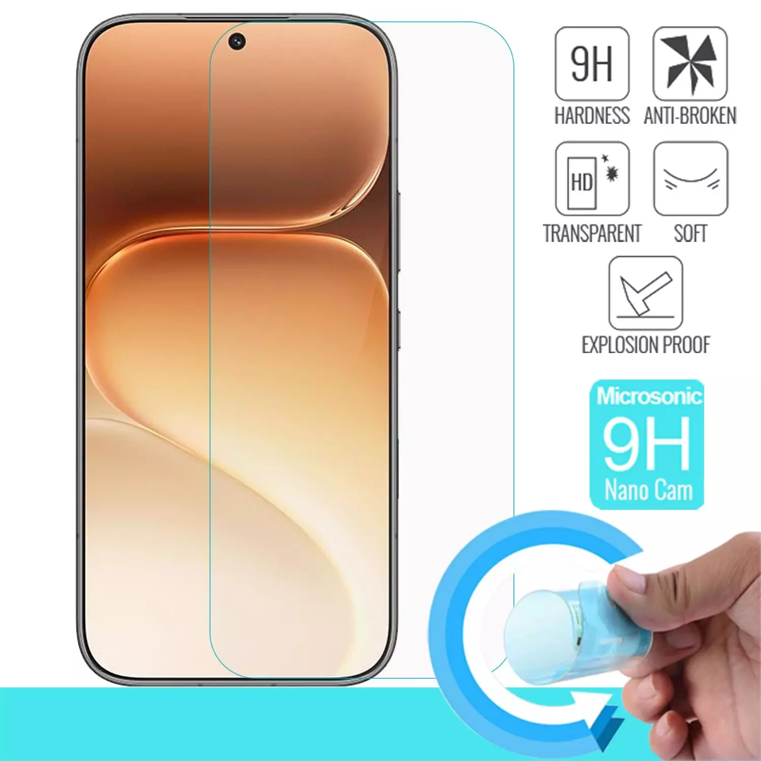 Microsonic Honor 600 Pro 5G Nano Glass Cam Ekran Koruyucu