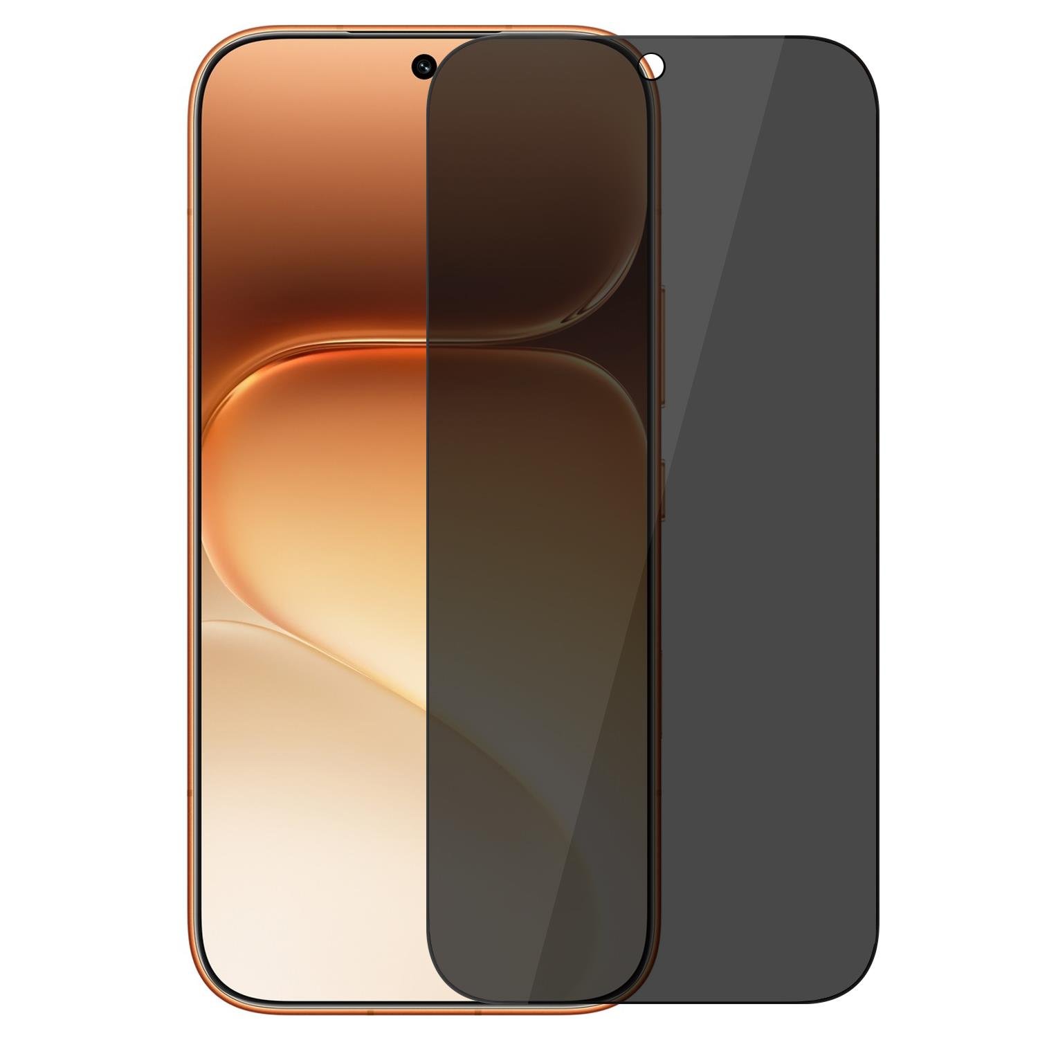 Microsonic Honor 600 Pro 5G Privacy 5D Gizlilik Filtreli Cam Ekran Koruyucu Siyah