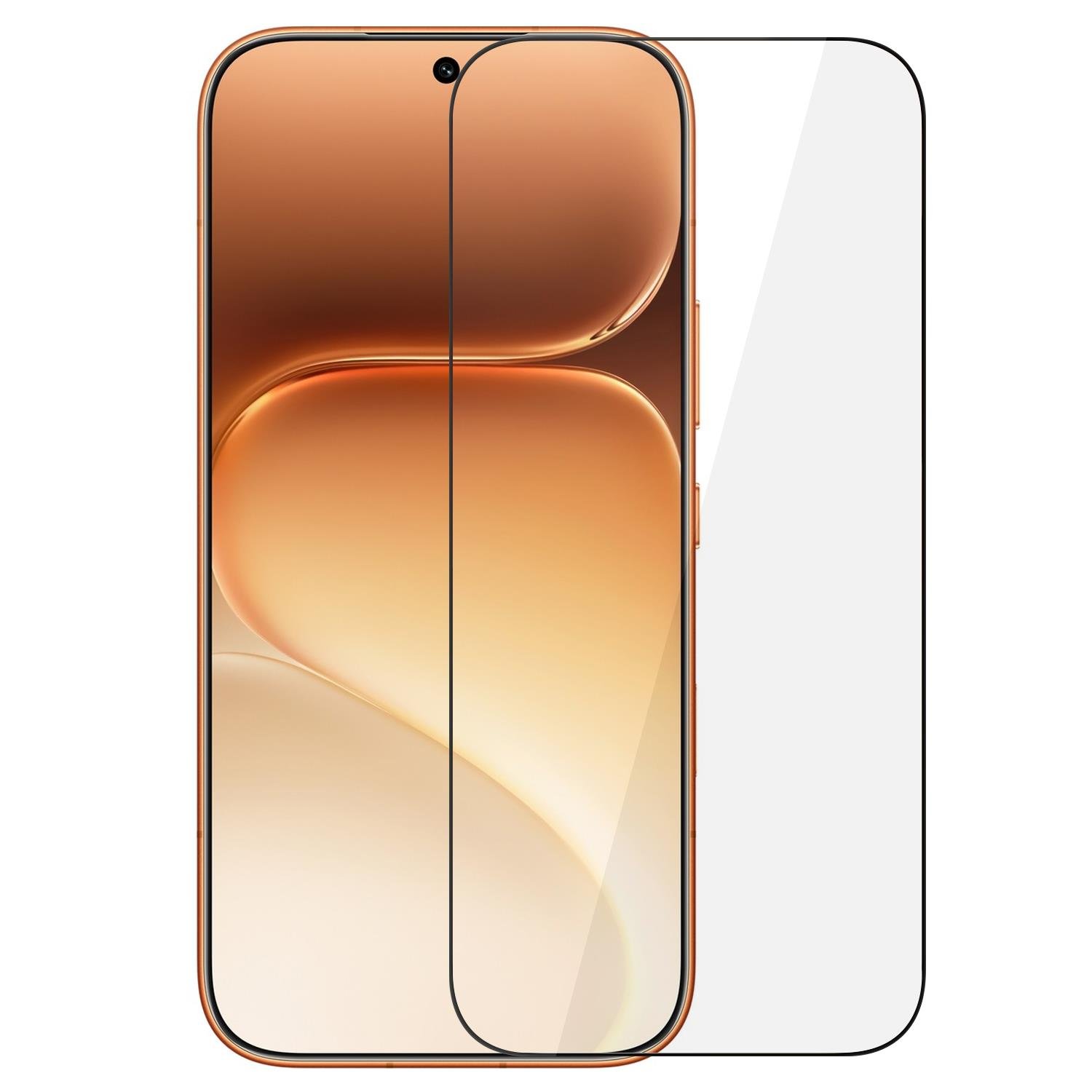 Microsonic Honor 600 Pro 5G Tam Kaplayan Temperli Cam Ekran Koruyucu Siyah