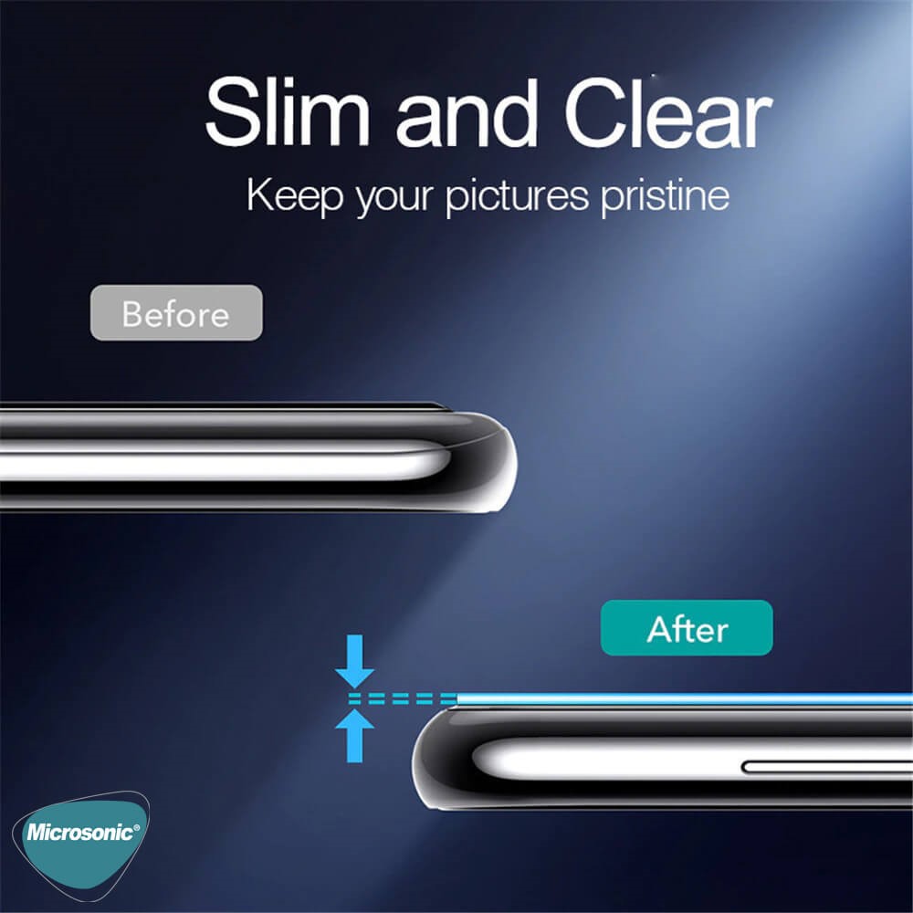 Microsonic Honor Magic 8 Lite Kamera Lens Koruma Camı Siyah