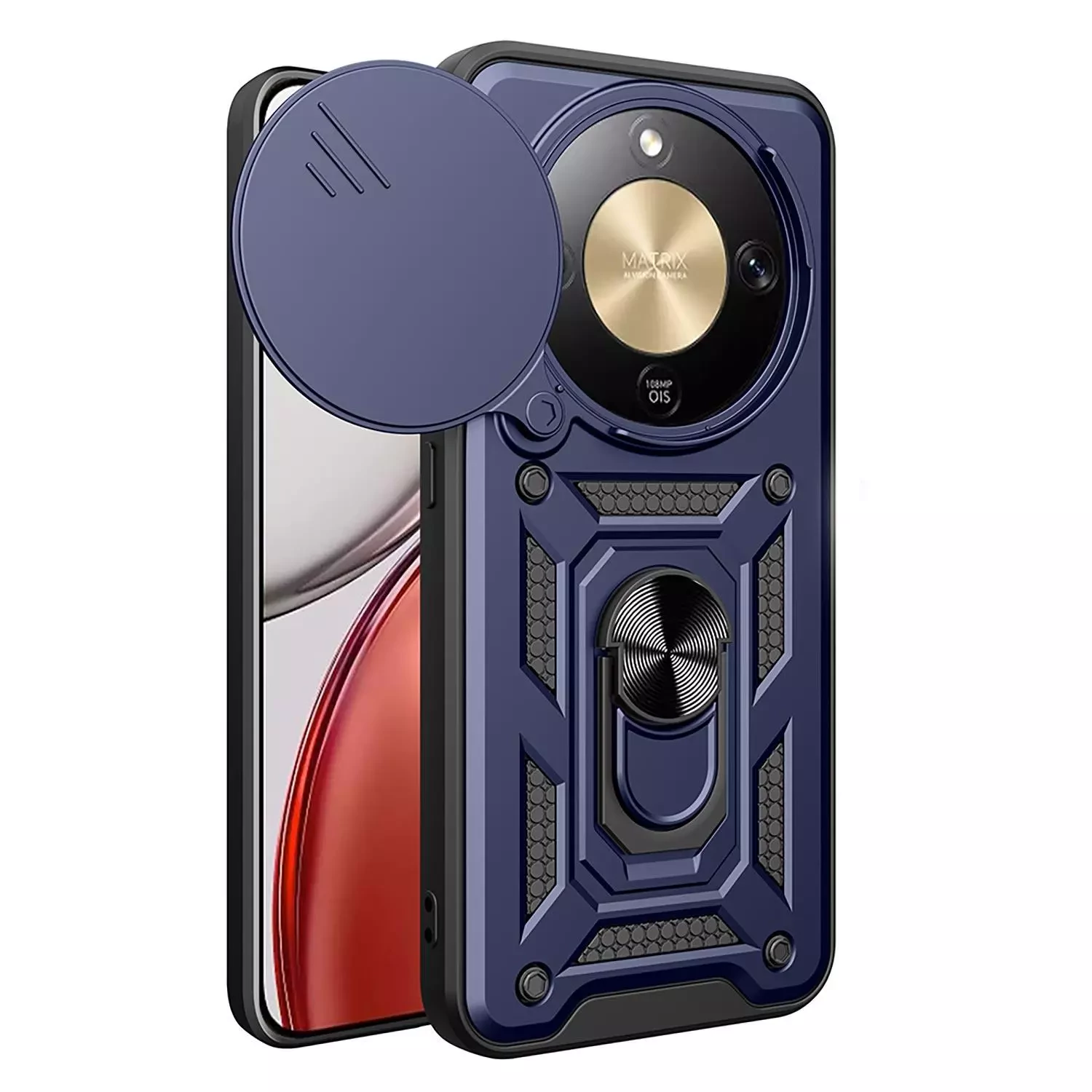 Microsonic Honor Magic 8 Lite Kılıf Impact Resistant Lacivert
