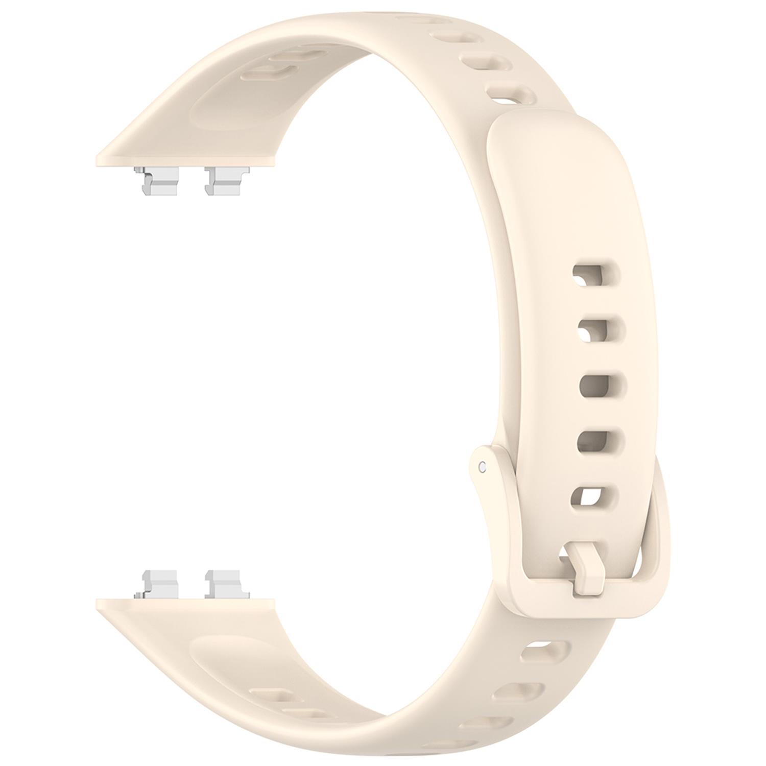 Microsonic Huawei Band 11 Kordon, Silicone Sport Band Bej