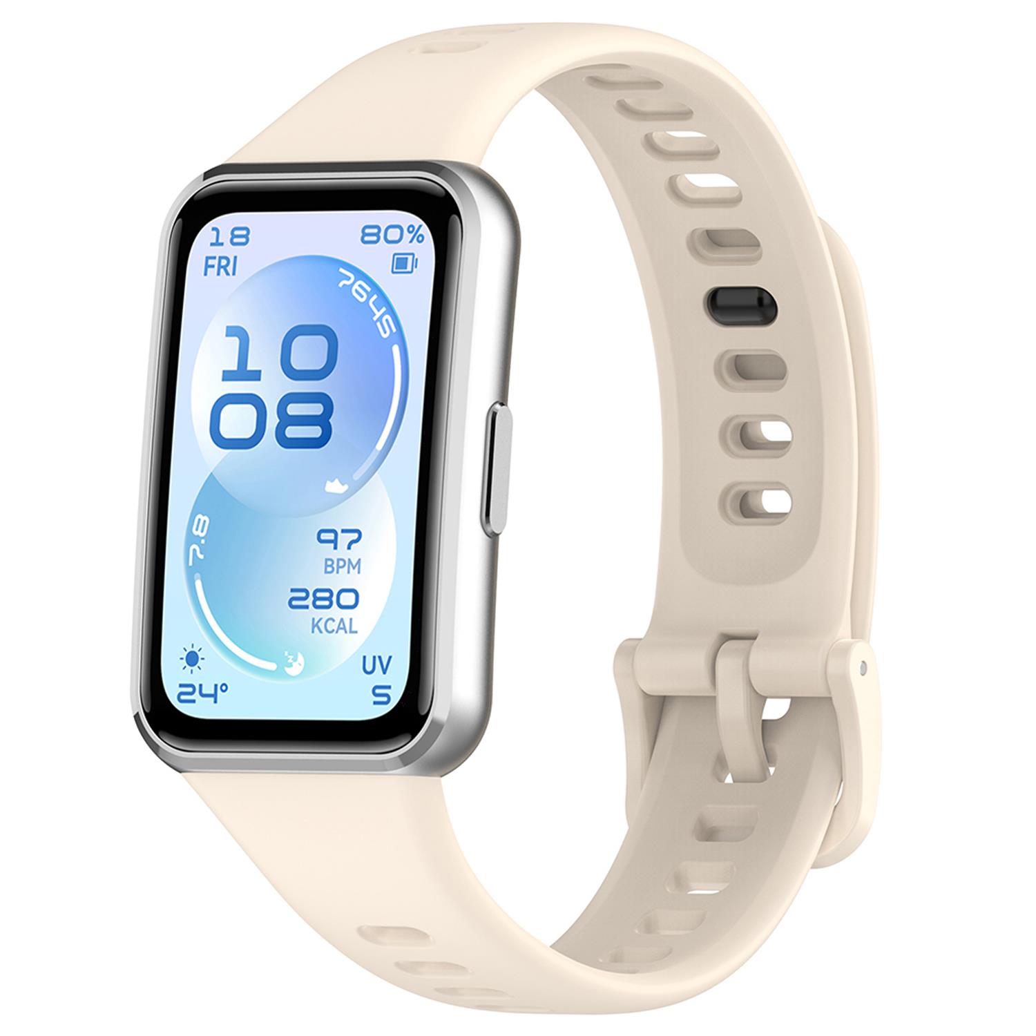 Microsonic Huawei Band 11 Kordon, Silicone Sport Band Bej