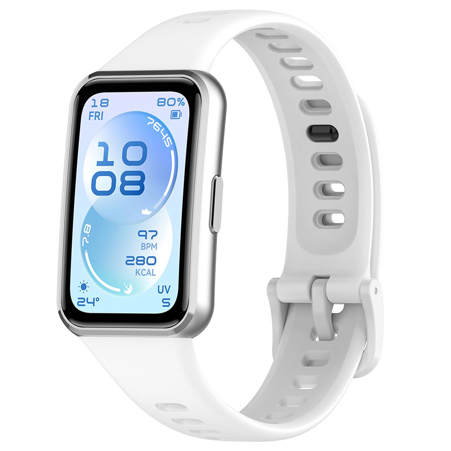 Microsonic Huawei Band 11 Kordon, Silicone Sport Band Beyaz