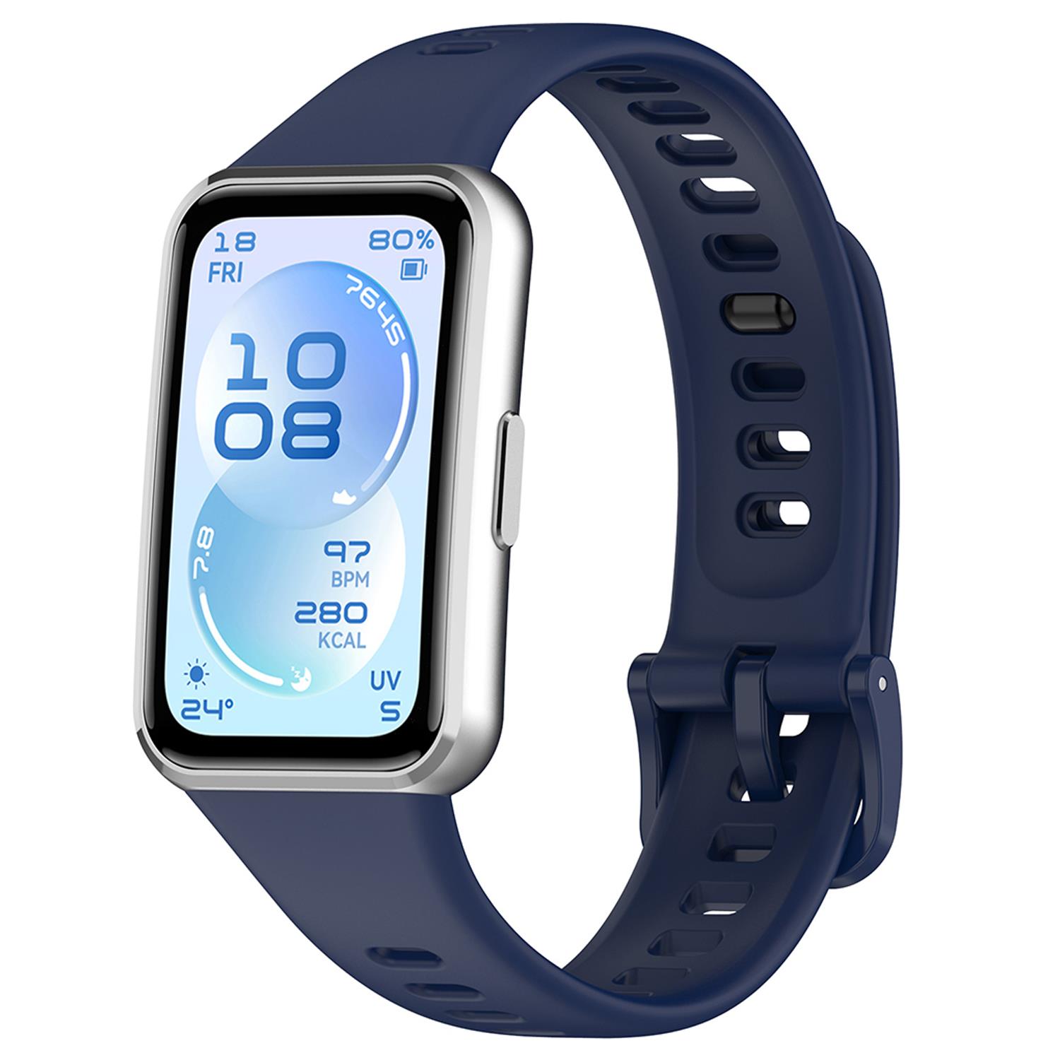Microsonic Huawei Band 11 Pro Kordon, Silicone Sport Band Lacivert