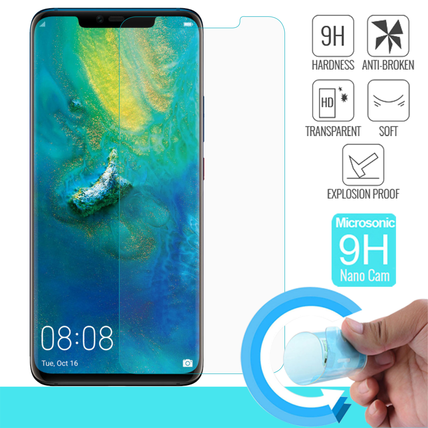 Microsonic Huawei Honor Play Nano Cam Ekran koruyucu