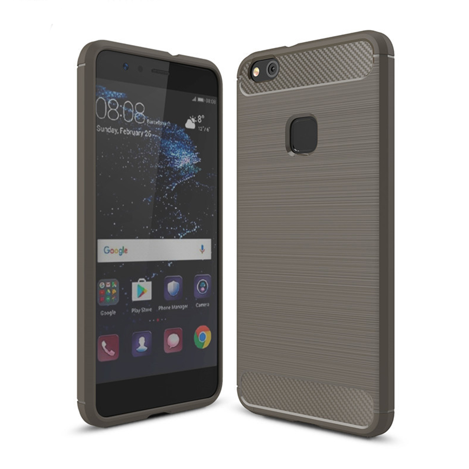 Microsonic Huawei P10 Lite Kılıf Room Silikon Gri
