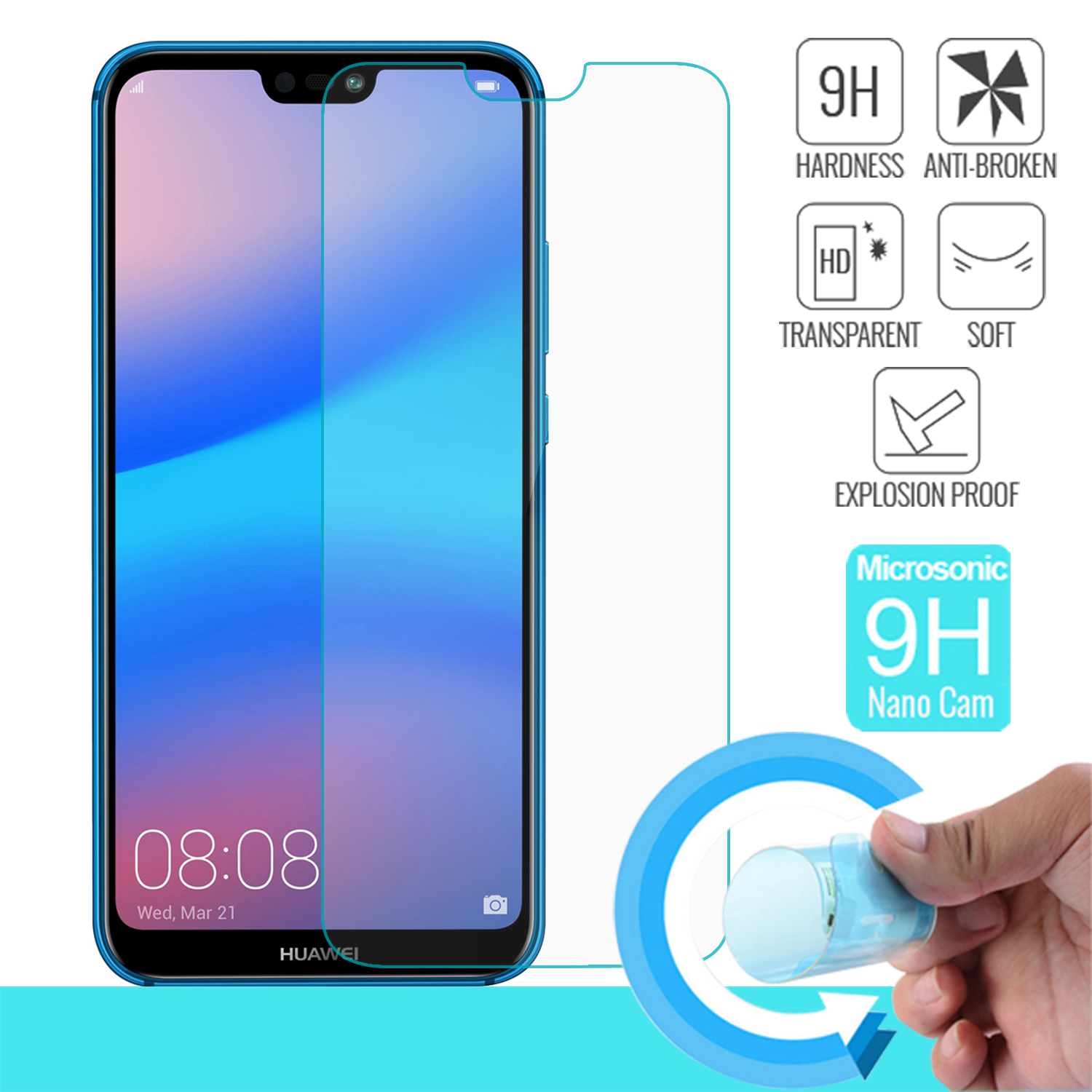 Microsonic Huawei P20 Lite Nano Ekran Koruyucu Film