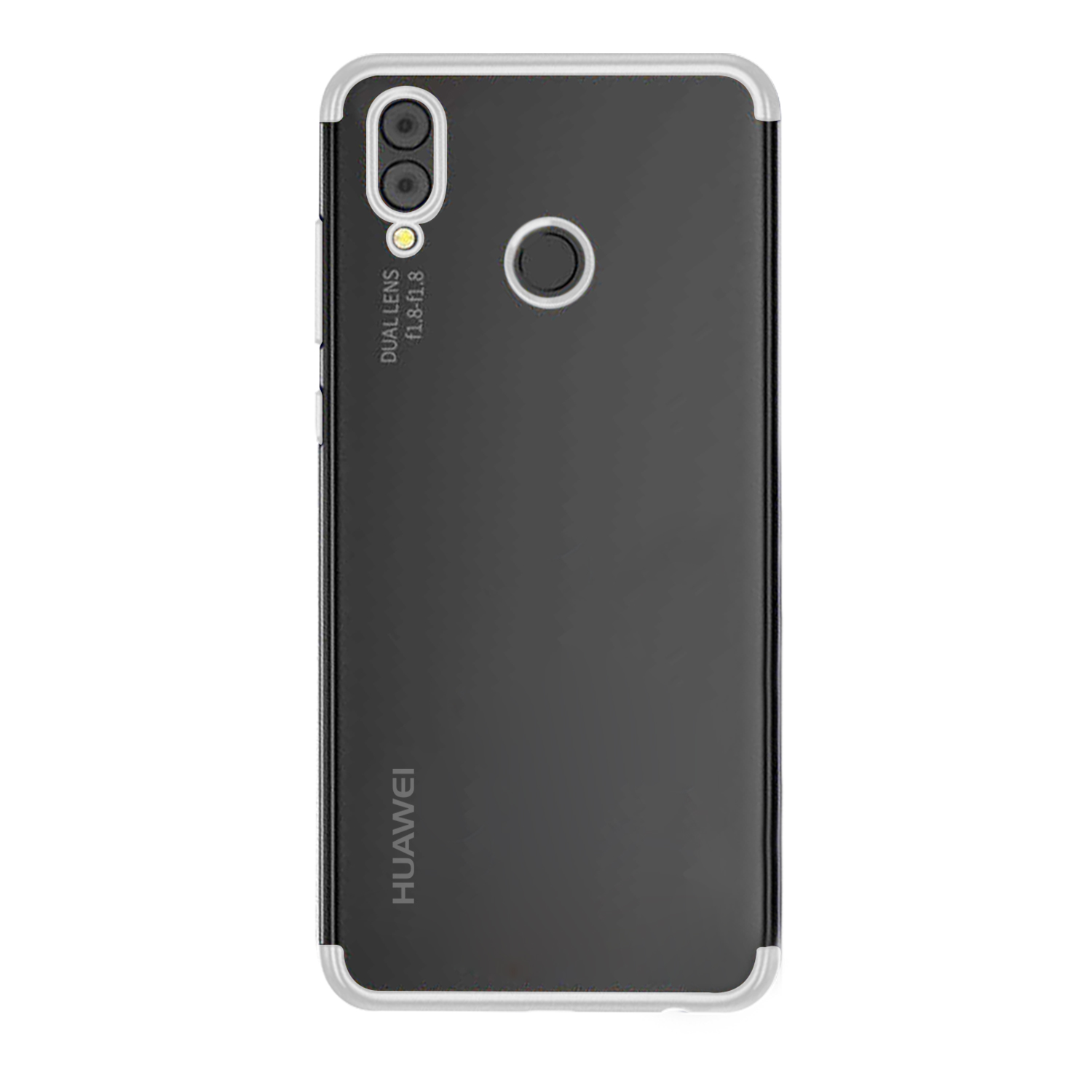Microsonic Huawei P20 Lite Kılıf Skyfall Transparent Clear Beyaz