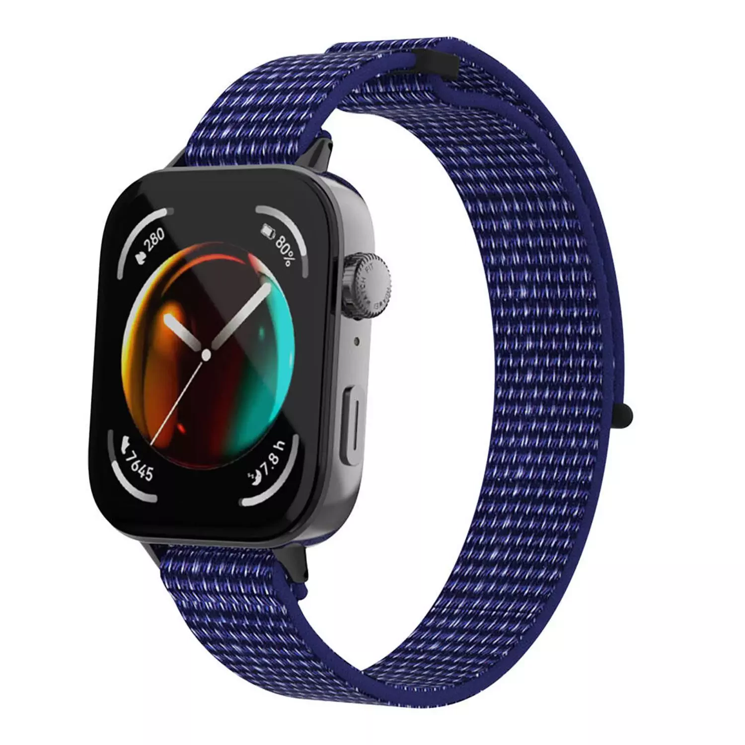 Microsonic Huawei Watch Fit 5 Hasırlı Kordon Woven Sport Loop Lacivert