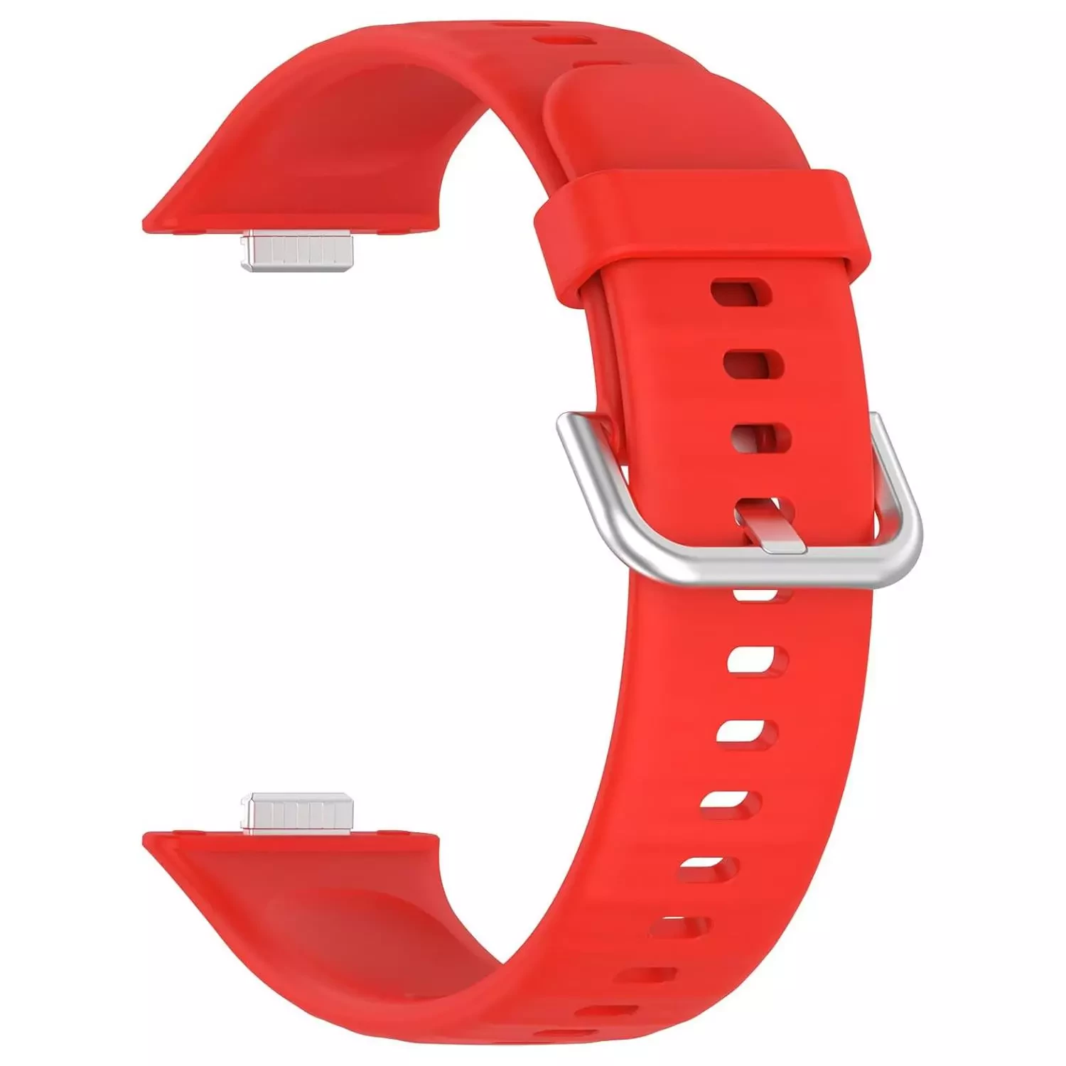 Microsonic Huawei Watch Fit 5 Kordon, Silicone Sport Band Kırmızı
